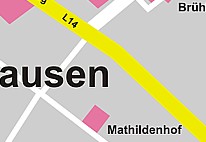 Stadtplan der Stadt Jülich - Germany - Nordrhein-Westfalen - Kreis Düren