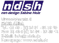 ndsh / net-design Sabine Holz     52428 Jülich